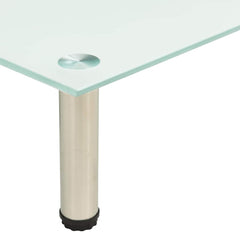 vidaXL TV Stand | Transparent | Tempered glass, Stainless steel | Medium 4