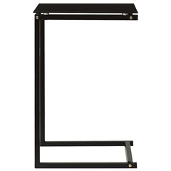 vidaXL Side Table | Black | Tempered Glass | 40x40x60 cm | Stylish Design 3