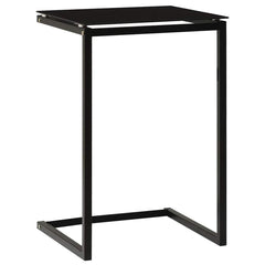 vidaXL Side Table | Black | Tempered Glass | 40x40x60 cm | Stylish Design 4