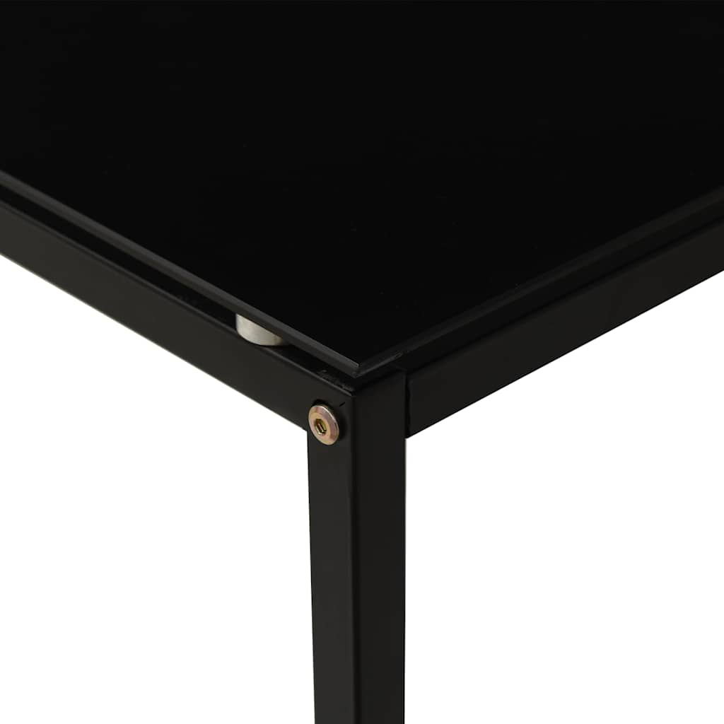 vidaXL Side Table | Black | Tempered Glass | 40x40x60 cm | Stylish Design 5