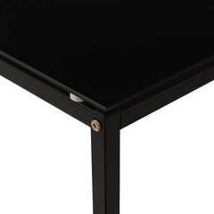 vidaXL Side Table | Black | Tempered Glass | 40x40x60 cm | Stylish Design 5