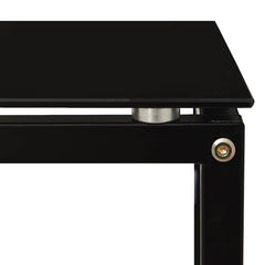 vidaXL Side Table | Black | Tempered Glass | 40x40x60 cm | Stylish Design 6
