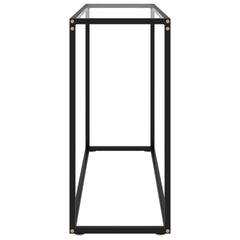 vidaXL Console Table | Transparent | Tempered glass | 100 x 35 x 75 cm | Simple 3