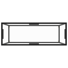 vidaXL Console Table | Transparent | Tempered glass | 100 x 35 x 75 cm | Simple 4