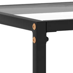 vidaXL Console Table | Transparent | Tempered glass | 100 x 35 x 75 cm | Simple 5