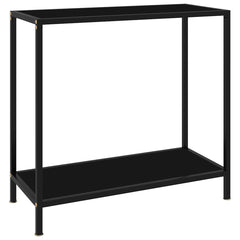 vidaXL Console Table Tempered Glass with Feet