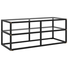 TV Cabinet with Glass 100x40x40 cm Transparent