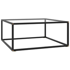 vidaXL Coffee Table with Glass Height 35 cm