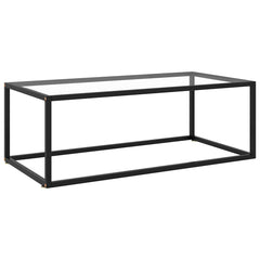 vidaXL Coffee Table | Black and Transparent 1