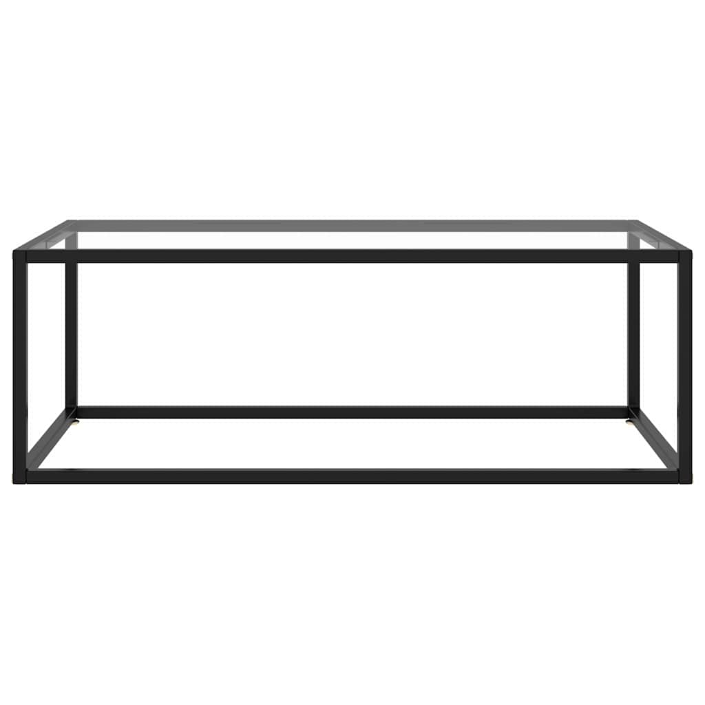 vidaXL Coffee Table | Black and Transparent 2