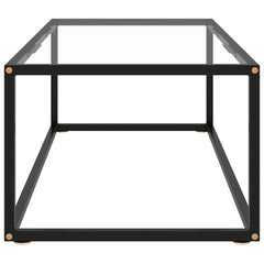 vidaXL Coffee Table | Black and Transparent 3