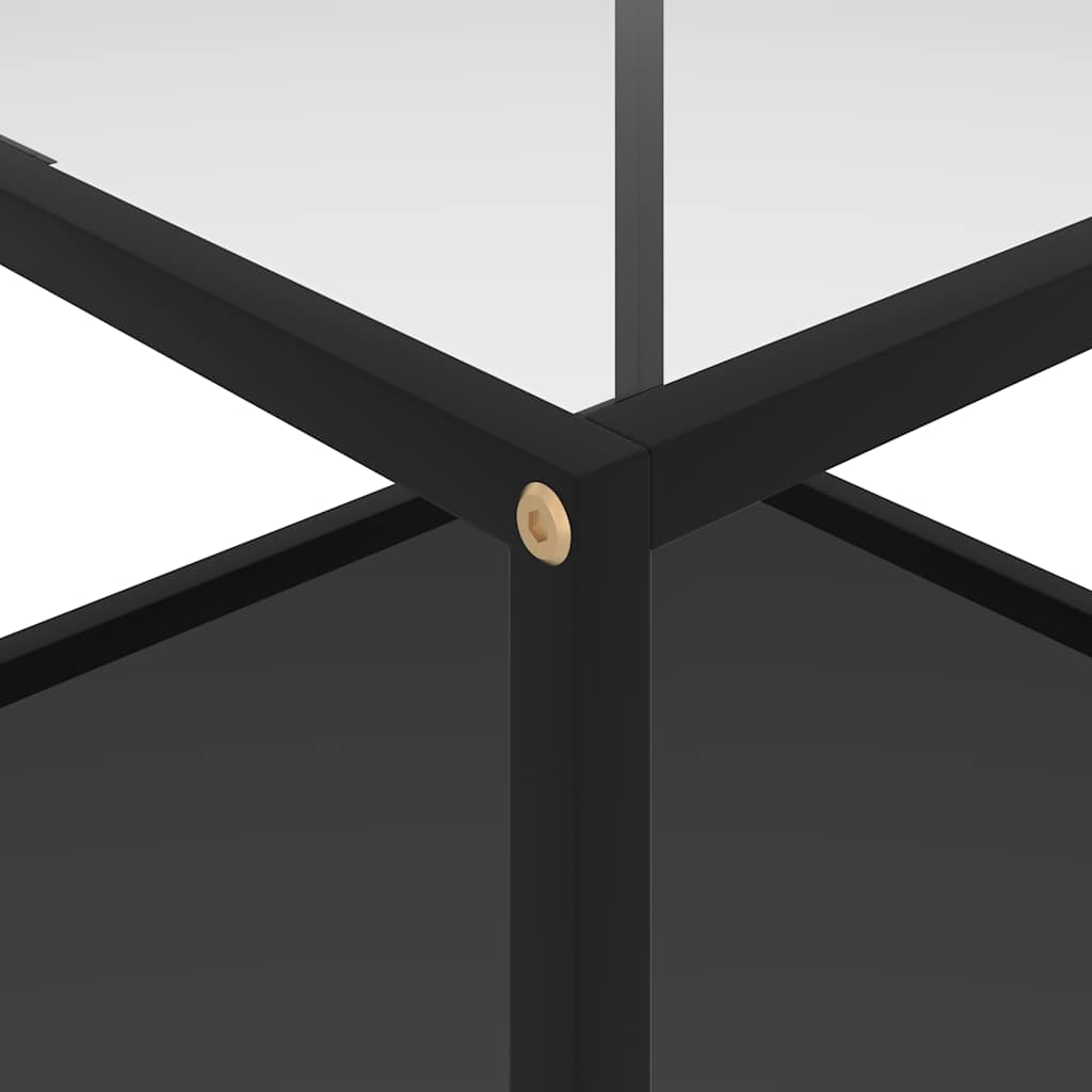 vidaXL Coffee Table | Transparent and Black 4
