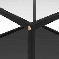 vidaXL Coffee Table | Transparent and Black 4