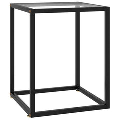 vidaXL Coffee Table | Black | Tempered Glass | 40x40x50 cm | Modern 1