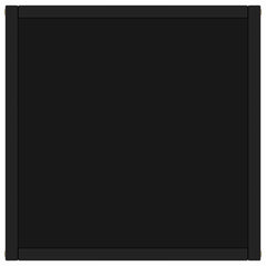 vidaXL Coffee Table Black with Black Glass 40x40x50 cm 3