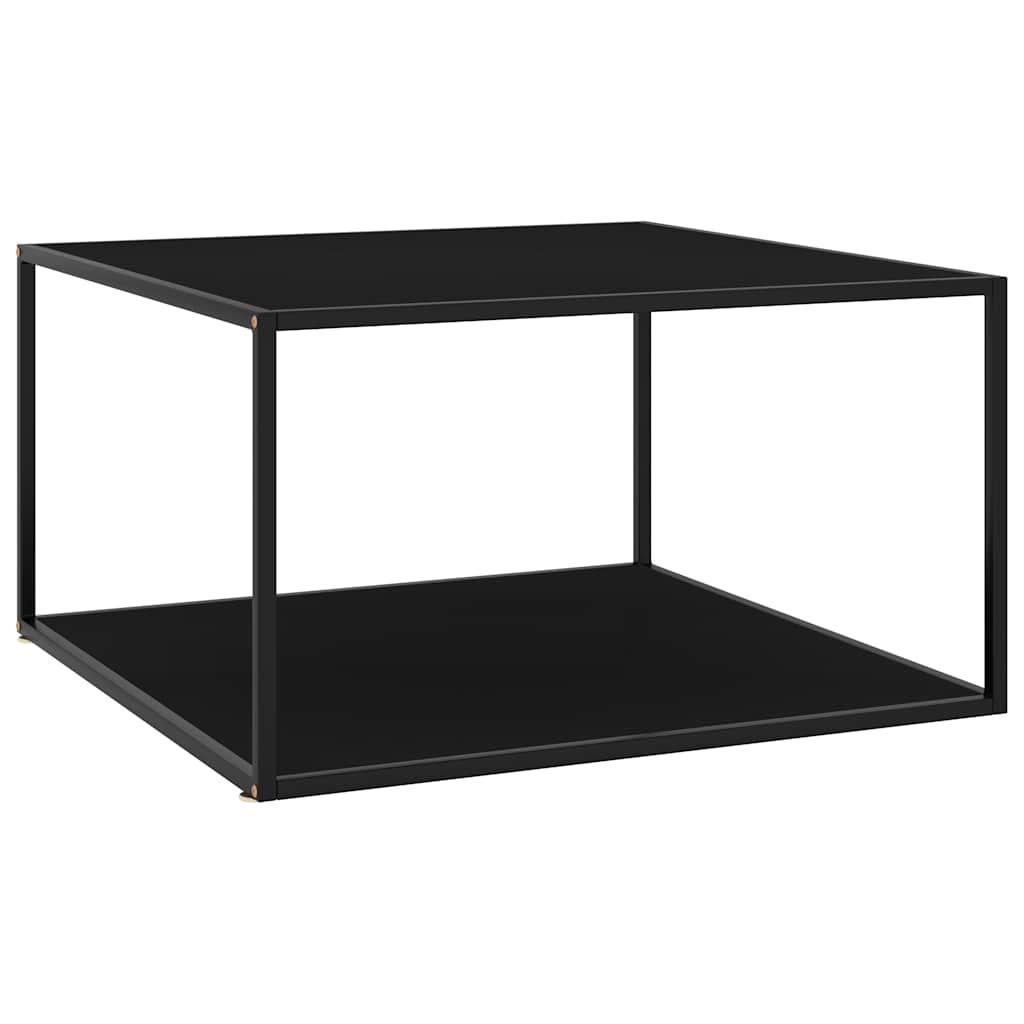 vidaXL Coffee Table with Glass Height 50 cm