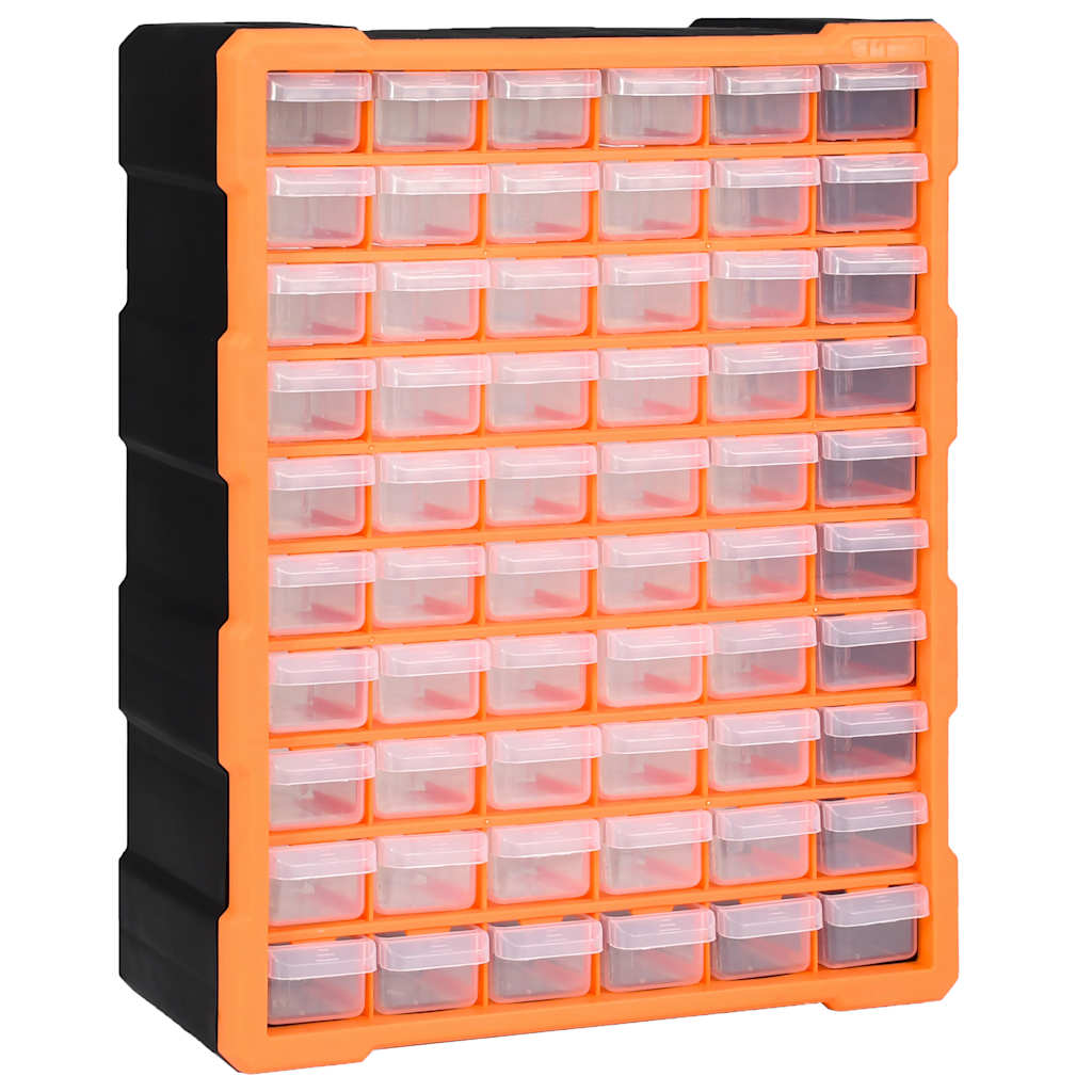 vidaXL Multi-drawer Organiser with 60 Drawers 38x16x47.5 cm 1