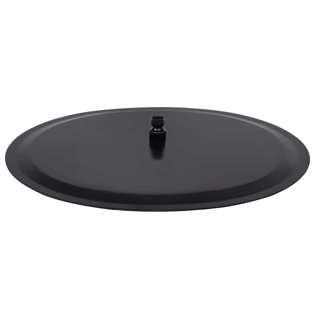 Rain Shower Head Stainless Steel Square Black Ø 50 cm