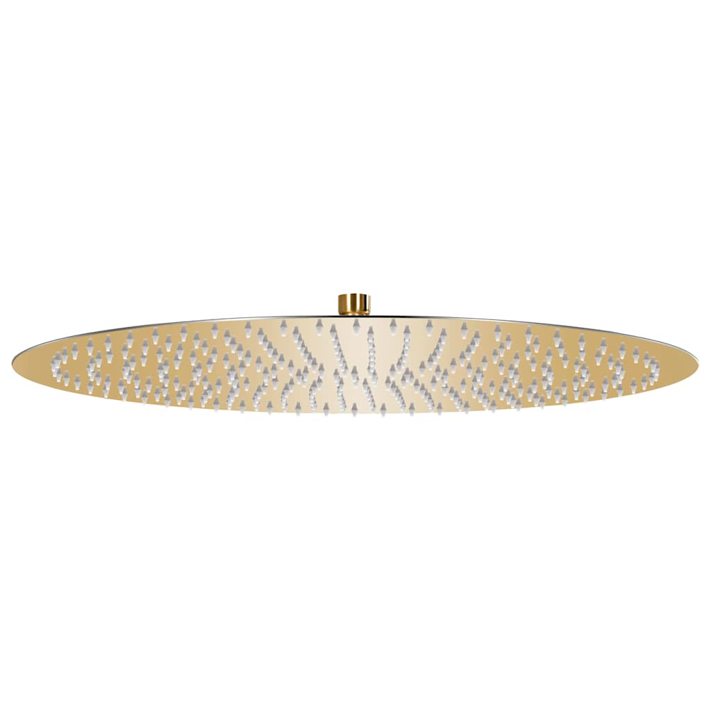 vidaXL Rain Shower Head Stainless Steel 50 cm Round Gold 1