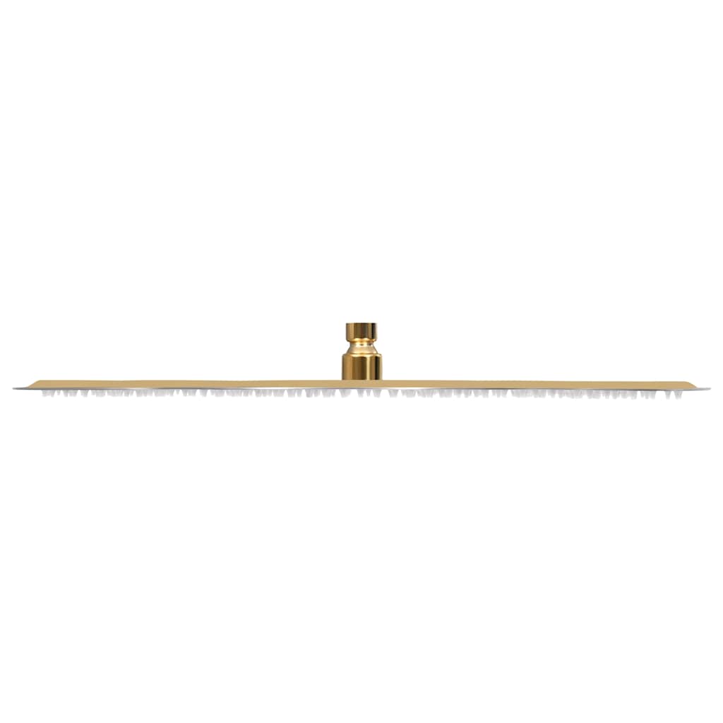 vidaXL Rain Shower Head Stainless Steel 50 cm Round Gold 4