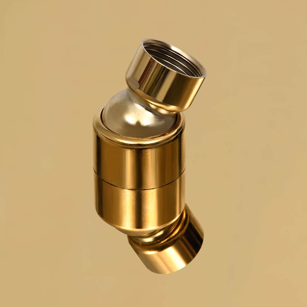 vidaXL Rain Shower Head Stainless Steel 50 cm Round Gold 6