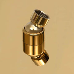 vidaXL Rain Shower Head Stainless Steel 50 cm Round Gold 6
