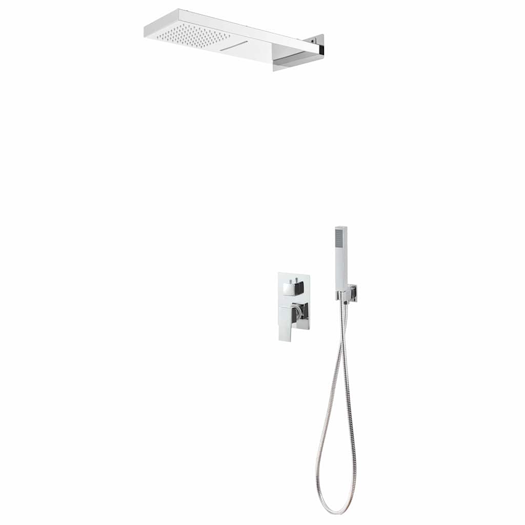 147725 vidaXL Shower System Stainless Steel 201 Silver 1
