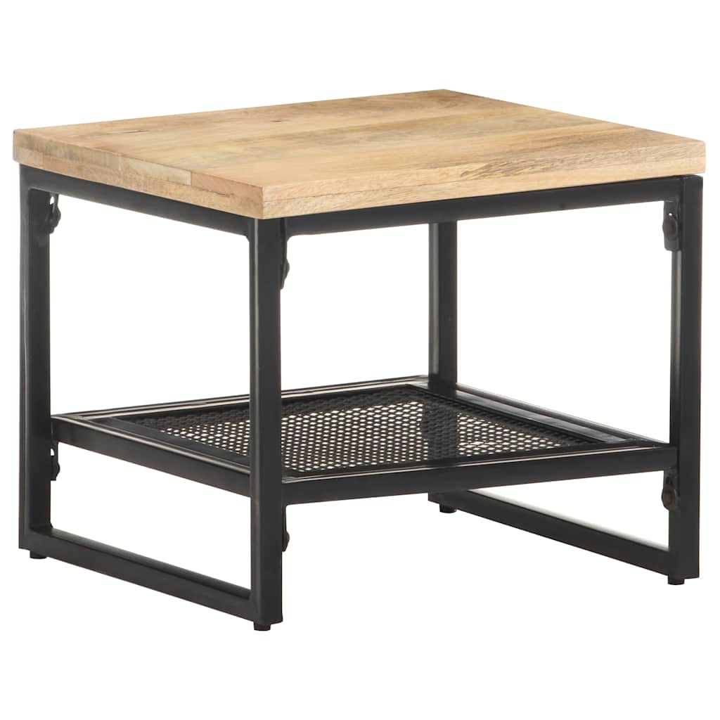 320241 vidaXL Side Table 40x40x35 cm Solid Mango Wood 1