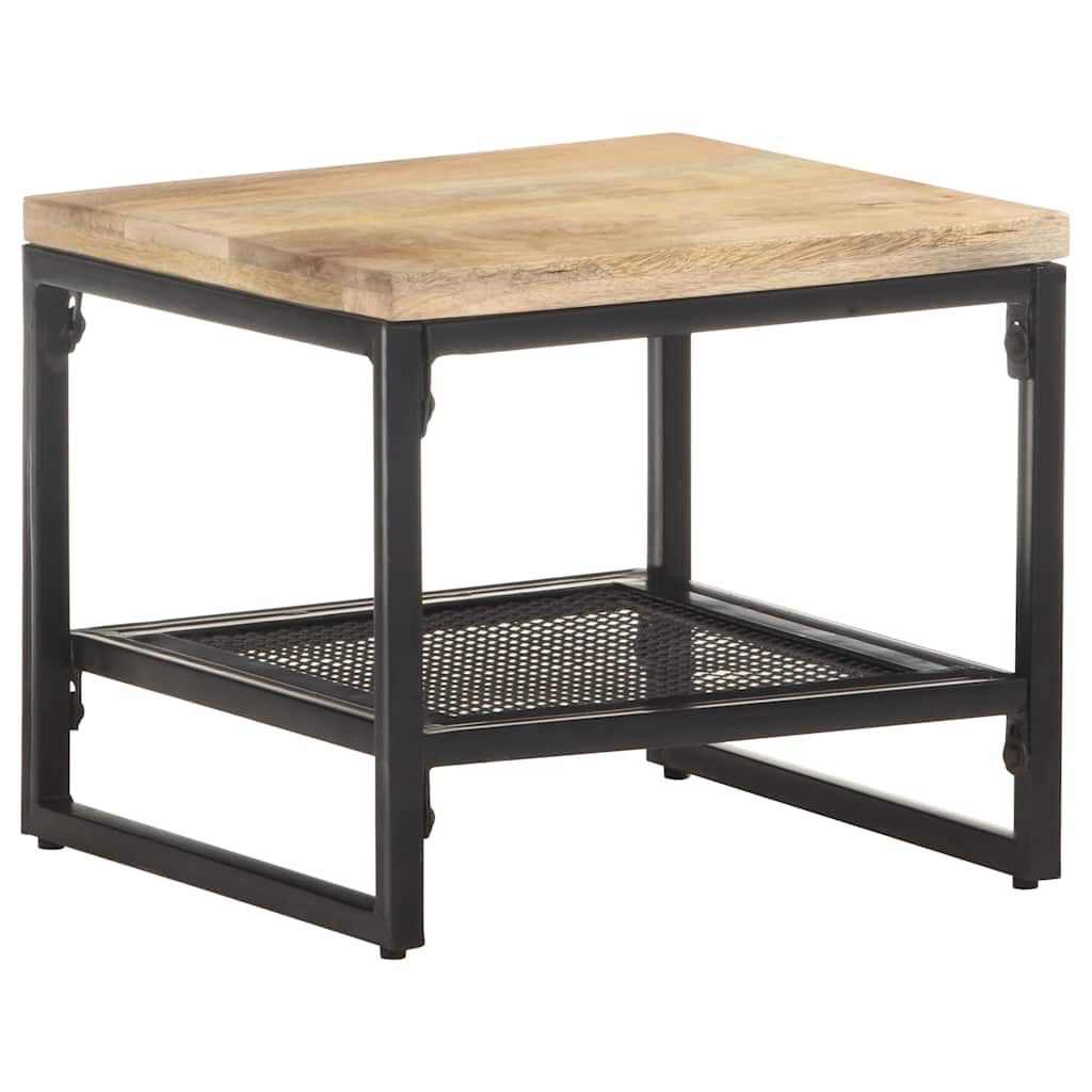 320241 vidaXL Side Table 40x40x35 cm Solid Mango Wood 3