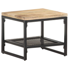 320241 vidaXL Side Table 40x40x35 cm Solid Mango Wood 3