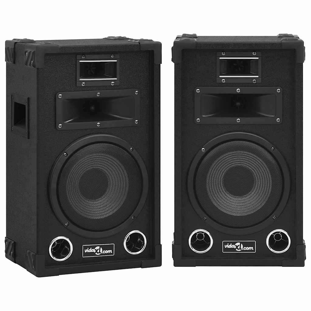 70101 vidaXL Professional Passive Hifi Stage Speakers 2 pcs 800 W Black 1