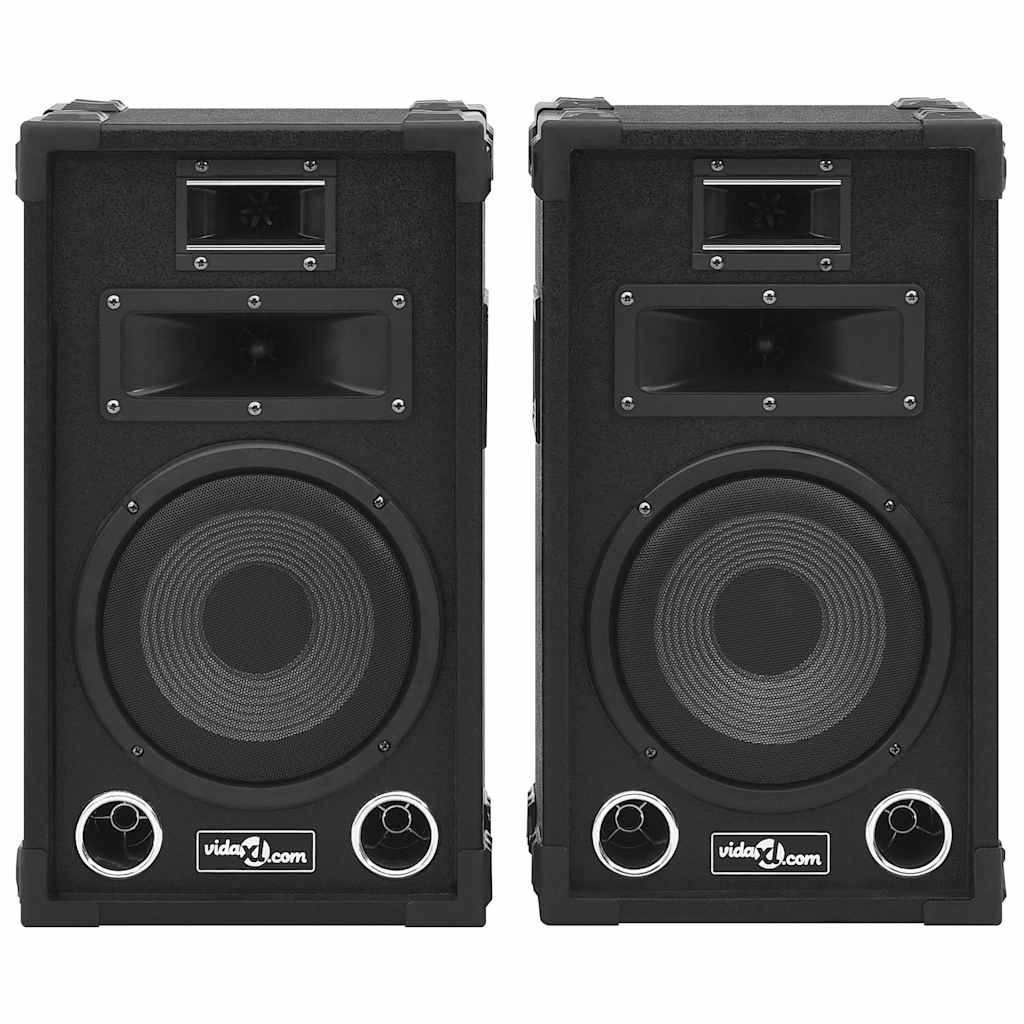 70101 vidaXL Professional Passive Hifi Stage Speakers 2 pcs 800 W Black 3