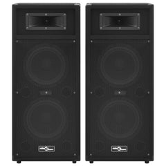vidaXL Professional Passive Hifi Stage Speakers 2 pcs 1000 W Black 3