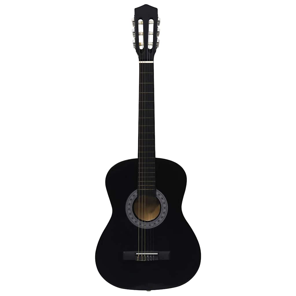 vidaXL Classical Guitar for Beginner with Bag Black 3/4 36" 3