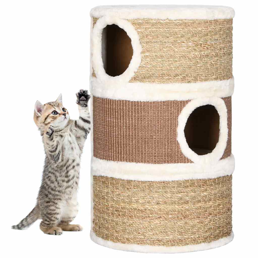 170976 vidaXL Cat Scratching Barrel 60 cm Seagrass 1