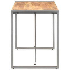 vidaXL Dining Table 120x60x75 cm Solid Rough Mango Wood 3