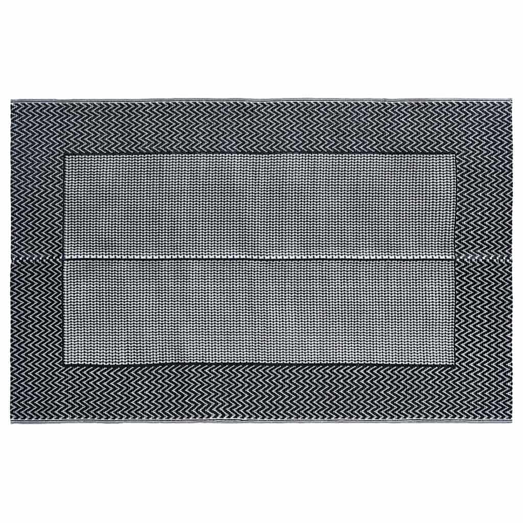 vidaXL Outdoor Carpet | Grey | Polypropylene | 120 x 180 cm | Pattern 3