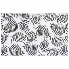 vidaXL Outdoor Carpet | White and Black | Polypropylene | Medium 3