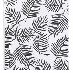 vidaXL Outdoor Carpet | White and Black | Polypropylene | Medium 4