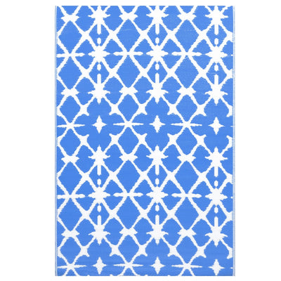 Outdoor Carpet Blue and White 190x290 cm PP