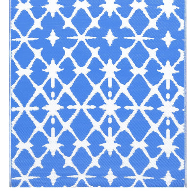 Outdoor Carpet Blue and White 190x290 cm PP