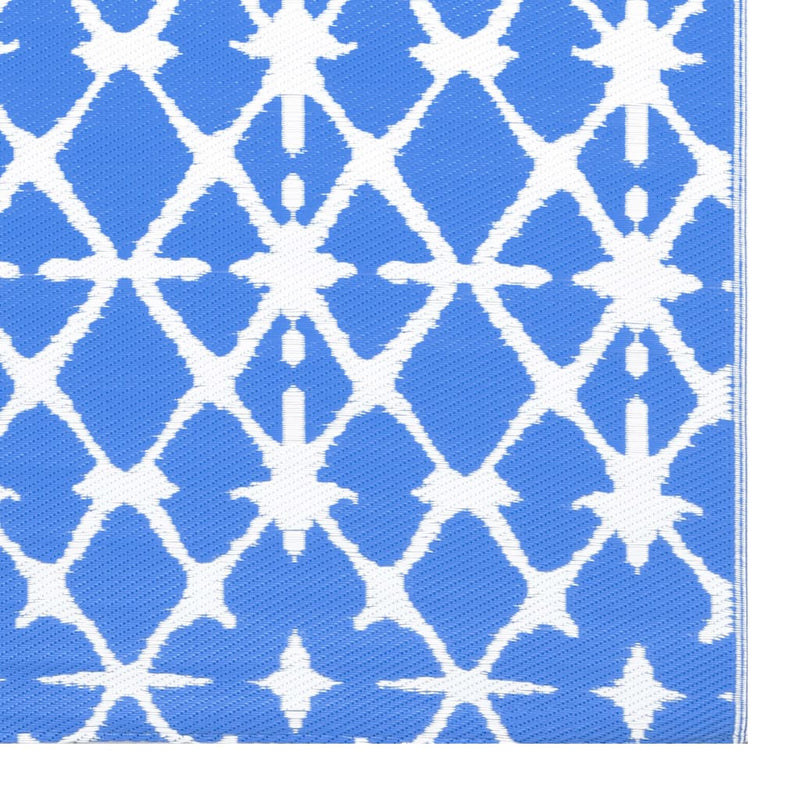 Outdoor Carpet Blue and White 190x290 cm PP