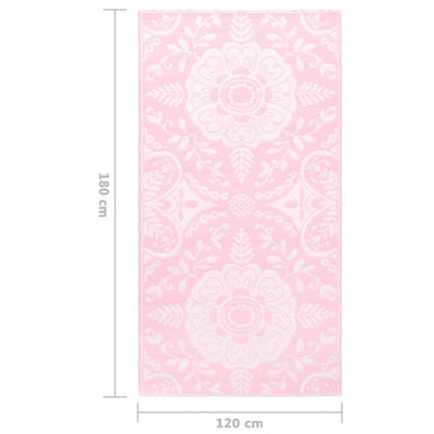 Outdoor Carpet Pink 120x180 cm PP