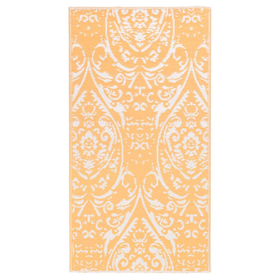 Outdoor Carpet Orange and White 160x230 cm PP