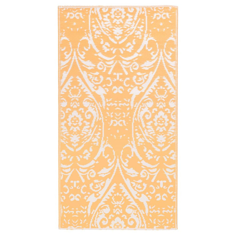 Outdoor Carpet Orange and White 160x230 cm PP