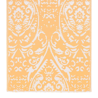 Outdoor Carpet Orange and White 160x230 cm PP