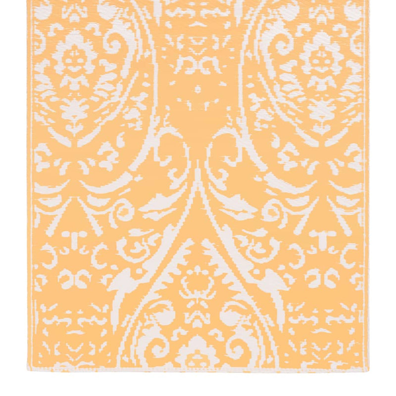 Outdoor Carpet Orange and White 160x230 cm PP