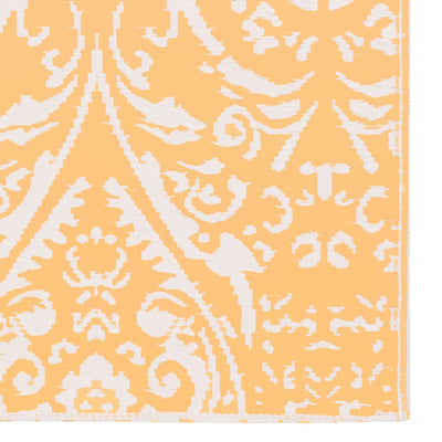 Outdoor Carpet Orange and White 160x230 cm PP