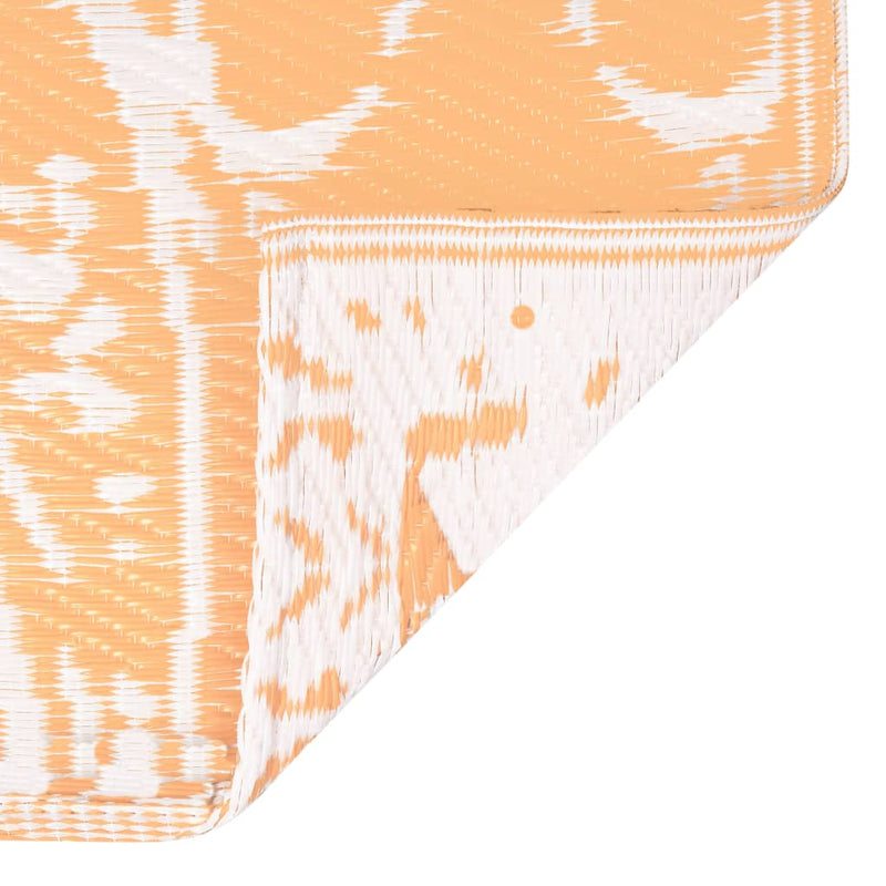 Outdoor Carpet Orange and White 160x230 cm PP