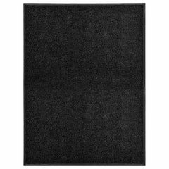 vidaXL Door Mat | Black | Polyamide with PVC backing | 90x120 cm | Doormat 1